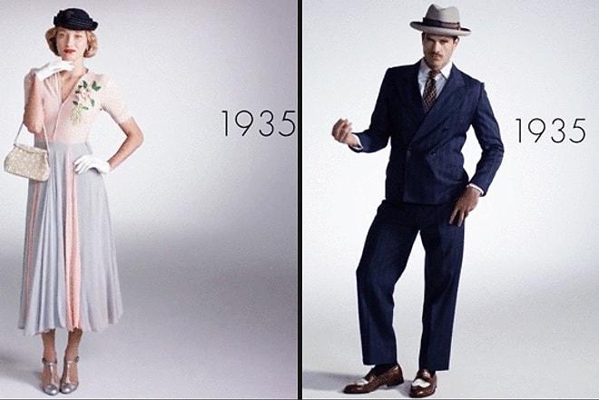 Erkek ve Kadın Modasında Son 100 Yılı Özetleyen 12 Gif