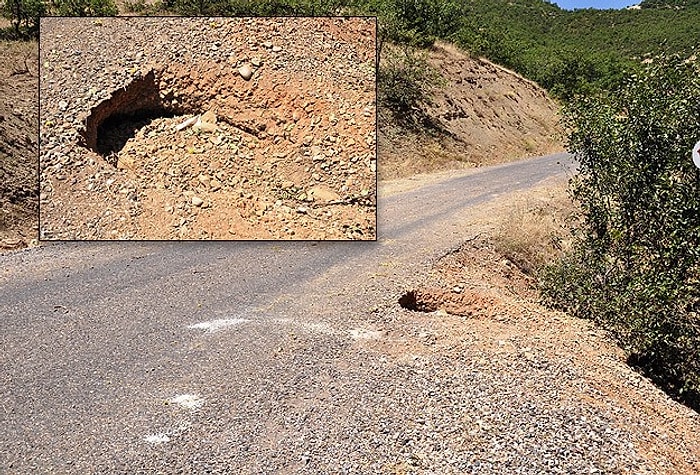 Tunceli'de Yola Döşenmiş 100 Kg Bomba Bulundu