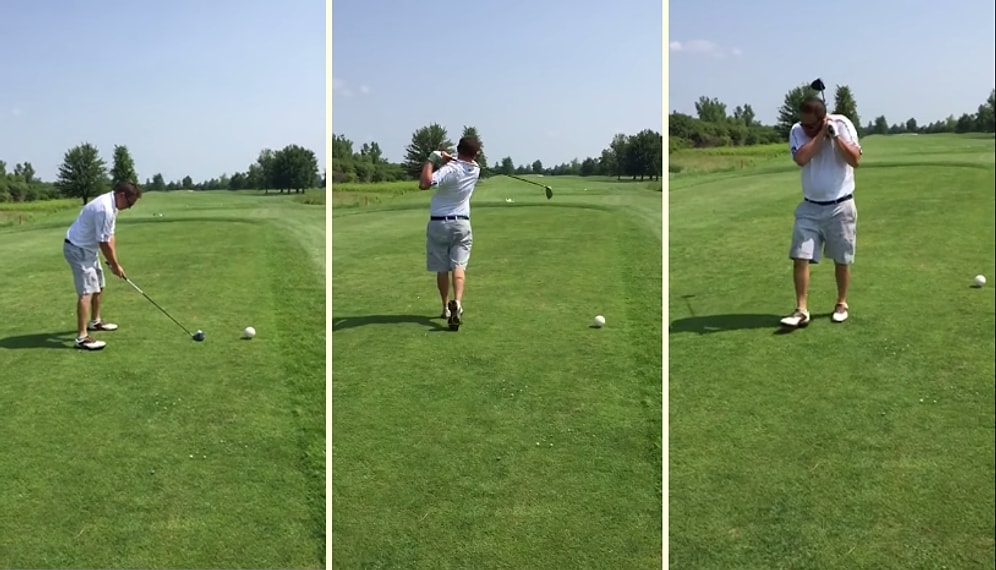 Golf Topu ile Farkında Olmadan Martıyı Vuran Adam