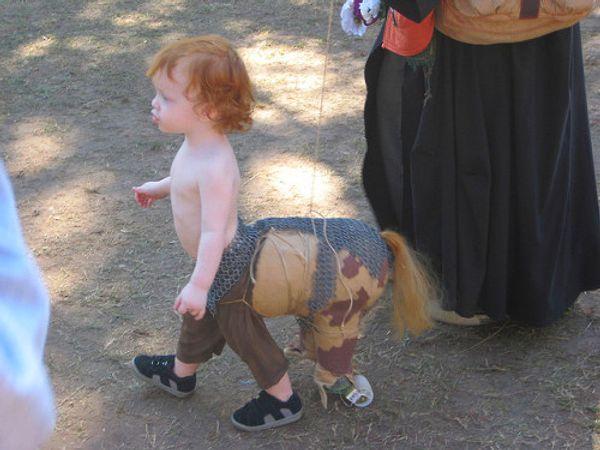 3. Children are picky eaters so just imagine having a centaur kid: You need to know not only the human food they would like but also the right horse food.