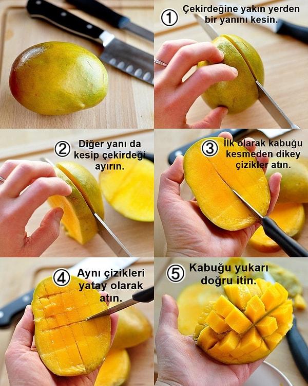 13. Mangoyu doğramak aslında çok basit!