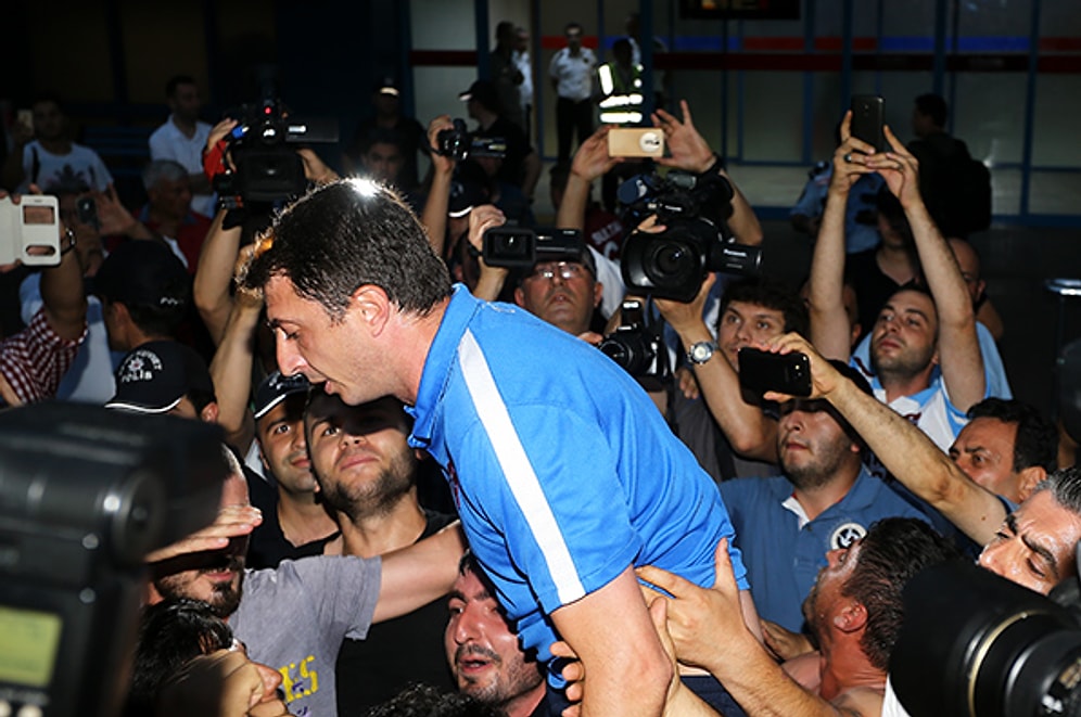 Trabzonspor'a Havaalanında Karşılama