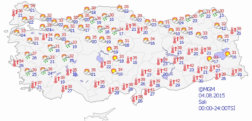 Sıcaklık Ülkemiz Genelinde Mevsim Normallerinin Üzerinde Seyretmeye Devam Edecek