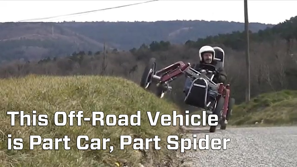 Tüm Tekerleri Birbirinden Bağımsız Hareket Edebilen Örümcek Araba