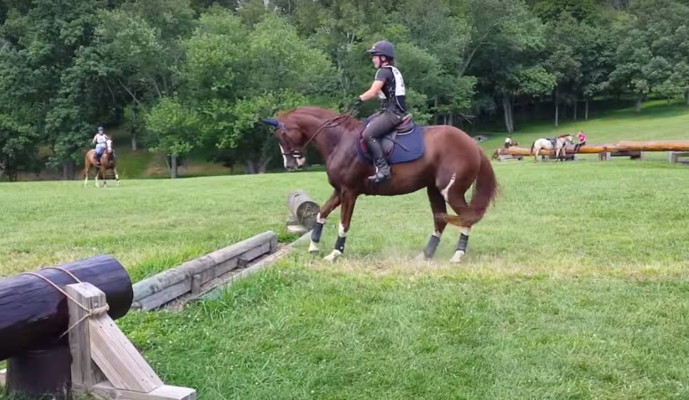 Hendekten Geçme Konusunda Kararsız Kalan Atın İlginç Atlama Şekli