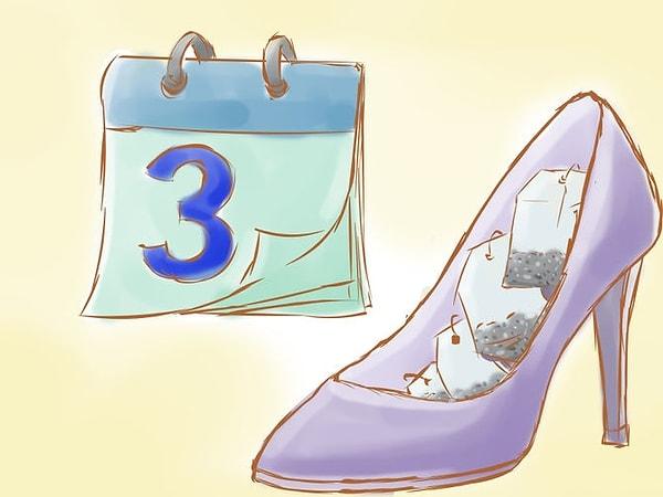 8. Kullanılmamış poşet çaylar ayakkabılarınızdaki kokuyu önlemek için birebir!