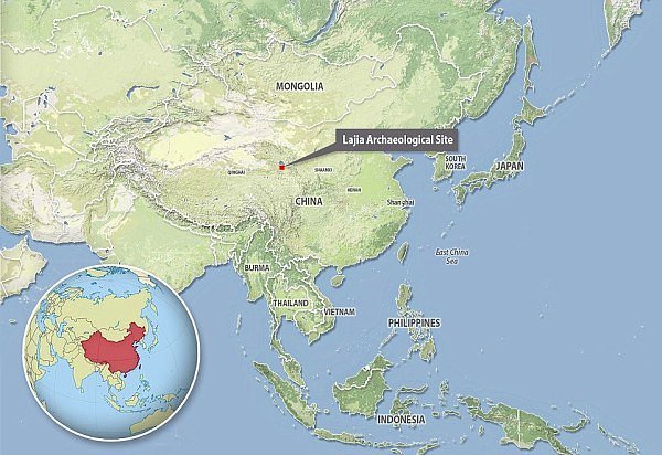 Deprem, Çin'in merkezinde bulunan Qinghai ilinde, bundan 4000 yıl önce meydana gelmiş.