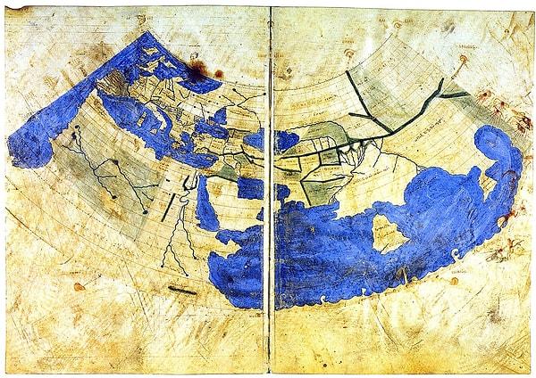 5. Batlamyus'un (Ptolemy) haritası (M.S. 150)