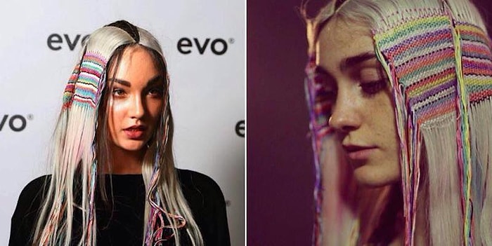 Trend Alarmı: Renkli İplerle Saç Dokuması