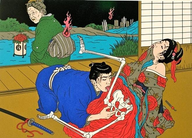 Korku ile Erotizmi Harmanlayan Japon Sanatçının Birbirinden İlginç Acayip Eserleri