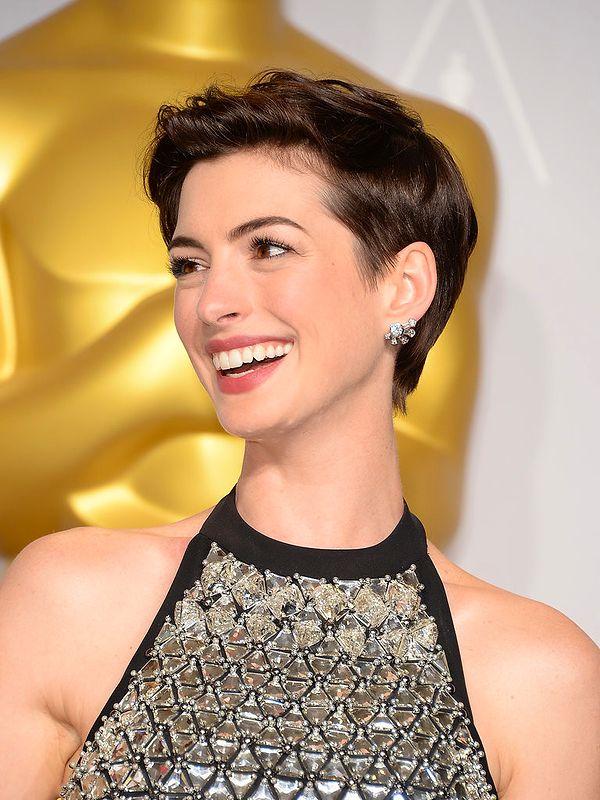 6. Anne Hathaway…Just when we were getting used to her longer hair, she goes and does this. Just as beautiful for sure!
