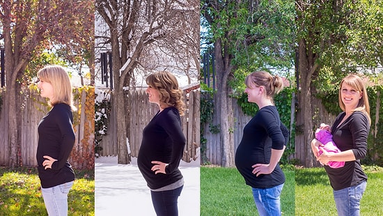 Dört Mevsim Görüntüleri ile Minik Bebeğin Dünyaya Gelişi | Timelapse