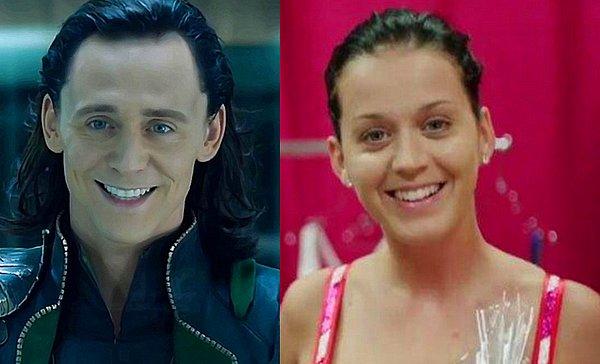10. Katy Perry ve Tom Hiddleston benzerliği.