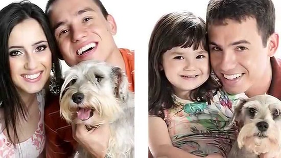 Kaybettiği Eşi ile Olan Fotoğraflarını 4 Yaşındaki Kızı ile Yeniden Canlandıran Baba