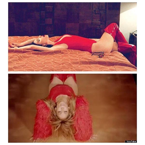 12. Son olarak 'Dan Dan' klibinde giydiği kostüm, Jennifer Lopez'in 'Live It Up' klibinde giydiği kostümün birebir aynısı.