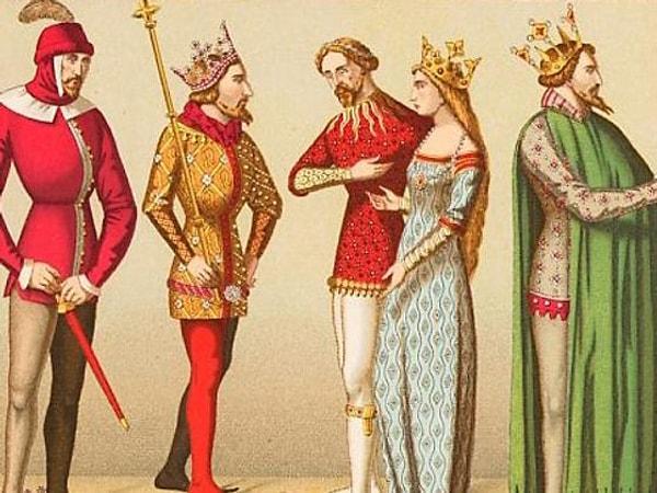 13. Orta Çağ Avrupa’sında insanların sosyal statüleri giydikleri kıyafetin renginden anlaşılırdı.