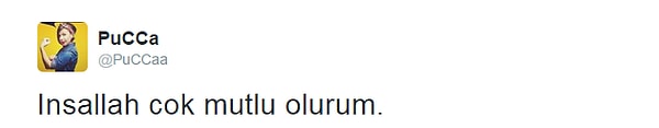 Pucca'nın bu tweet'ine bir "İnşallah"ı hak edecek kadar mutsuzluk yaşadığına hepimiz eminsek, pozitif enerjilerimizi bir zahmet elden ele uzatalım.