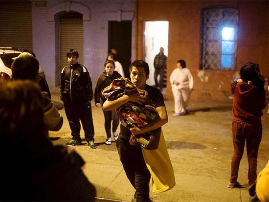 Şili'deki 8,3 Şiddetindeki Deprem Sırasında Çekilen Video Görüntüleri