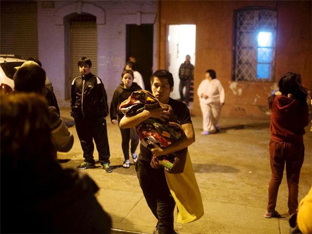 Şili'deki 8,3 Şiddetindeki Deprem Sırasında Çekilen Video Görüntüleri