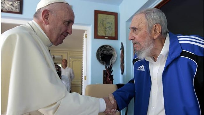 Papa, Havana'da Fidel Castro İle Görüştü