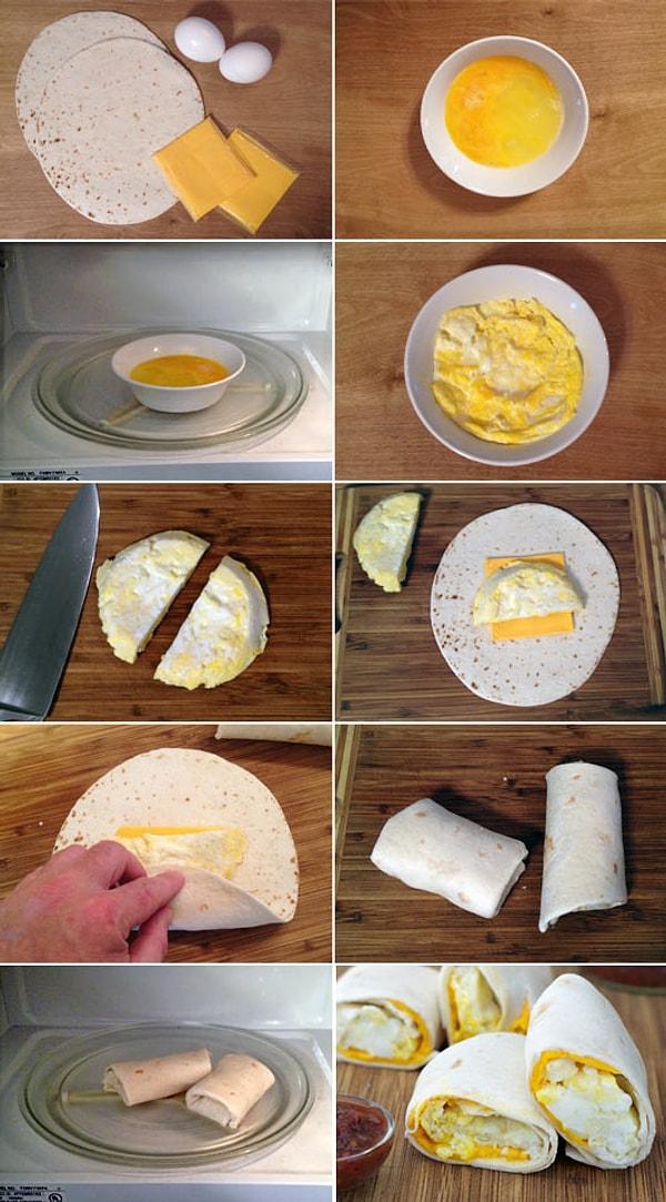 8. Sabah omleti bile dürüm yapabilirsiniz.