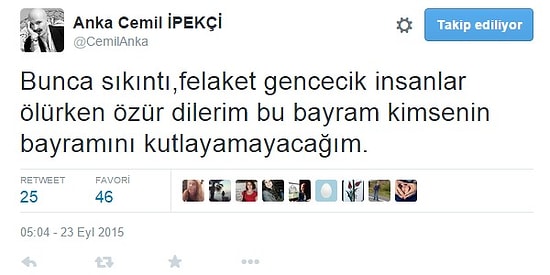 Kutlayanından Kutlamayanına Ünlülerden Bayram Tweetleri