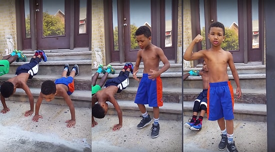 Arkadaşlarını Vücut Çalışma Konusunda Motive Eden Genç Antrenör