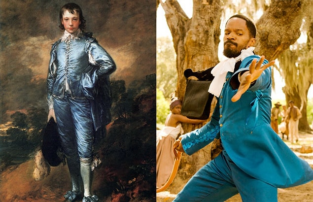 5. Tarantino'nun Zincirsiz filmi ve Thomas Gainsborough'un The Blue Boy adlı tablosundan