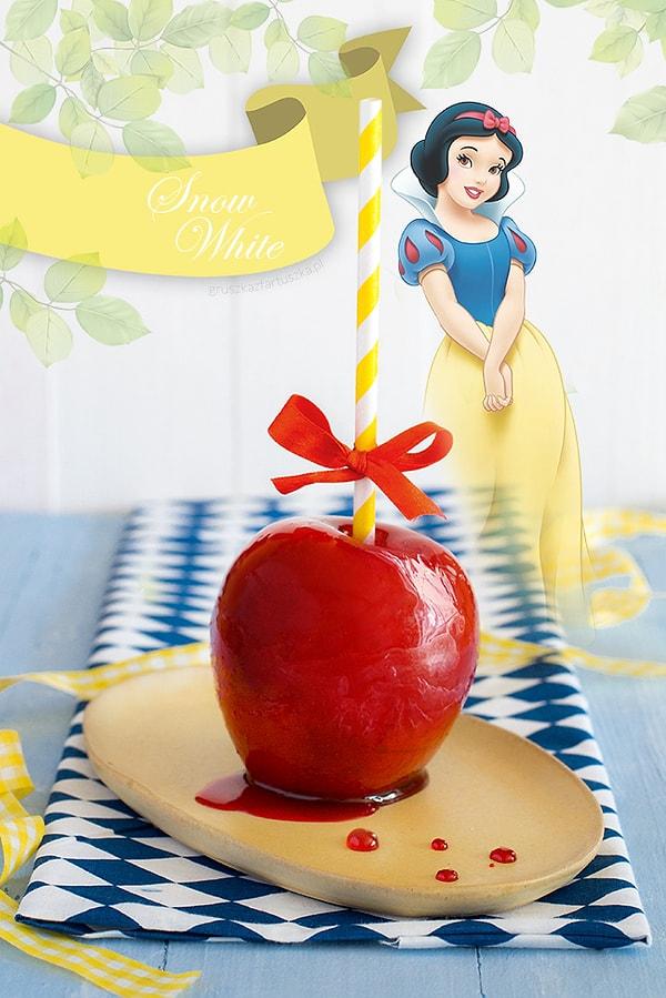 16. Şeker gibi hanımlar için "Pamuk Prenses" elma şekeri.