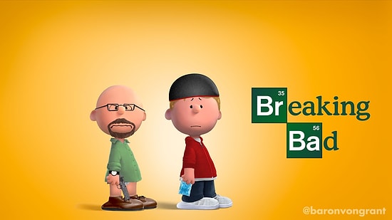 18 Popüler Dizinin "Peanuts" Versiyonu Çizimleri