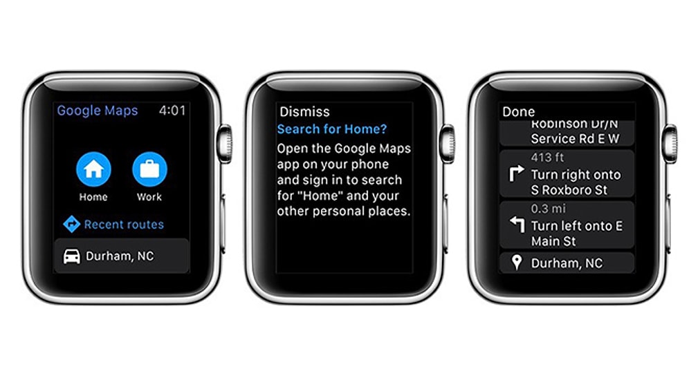 Google Maps, Apple Watch Desteğine Kavuştu