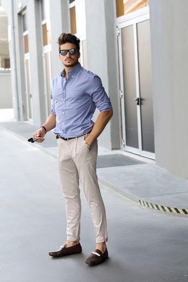 Белая рубашка и брюки мужские сочетание