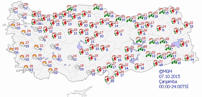 Meteoroloji Uyardı: Kuvvetli Yağışlara Dikkat!