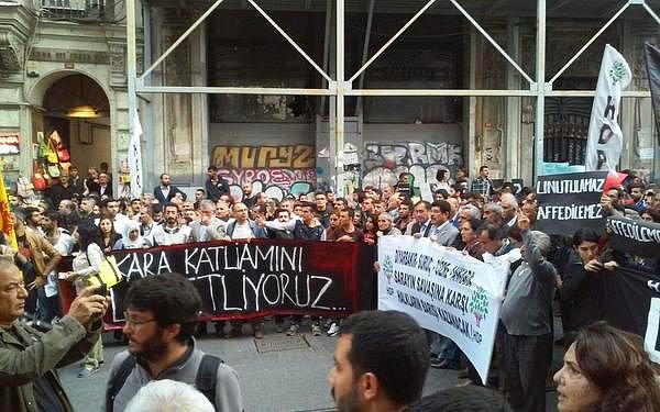 17. Taksim Tünel'deki protesto
