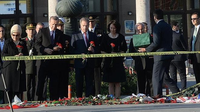 Cumhurbaşkanı Erdoğan'dan Ankara Garı'nın Önüne Karanfil