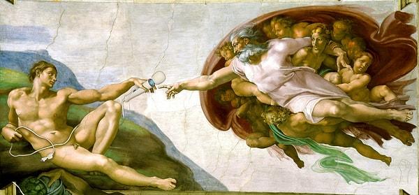 3. Adem'in Yaratılışı - Michelangelo