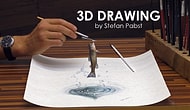 3D рисование: рыбка, выпрыгивающая из воды