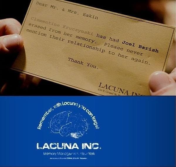 3. Eternal Sunshine of the Spotless Mind - Lacuna, Inc.