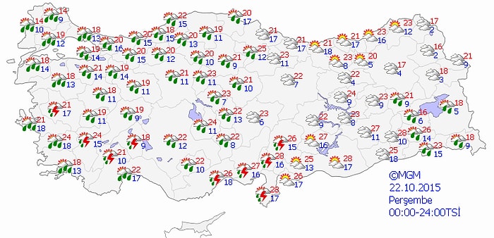 Çok Kuvvetli ve Aşırı Yağışlara Dikkat!