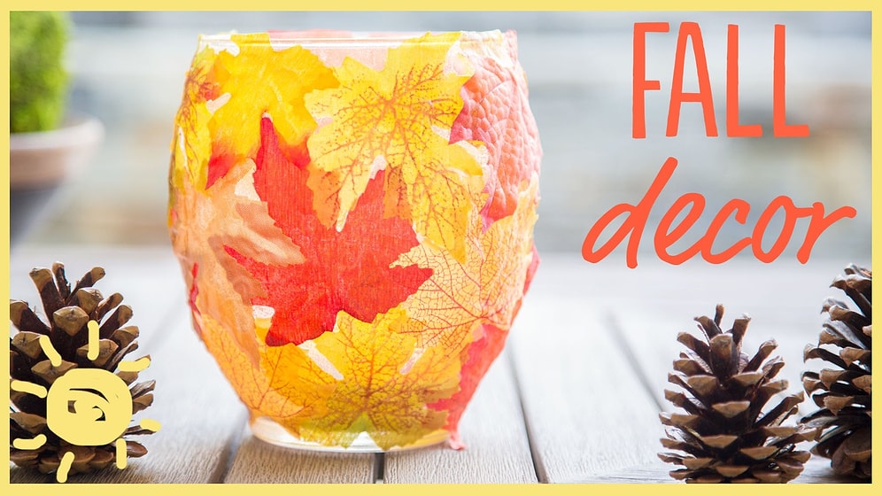 Denemek İsteyeceksiniz! 5 Dakikada Yapabileceğiniz 3 Sonbahar Dekorasyonu