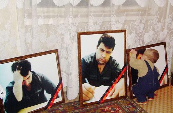 Öldürülen gazeteci Elmar Huseynov ve oğlu