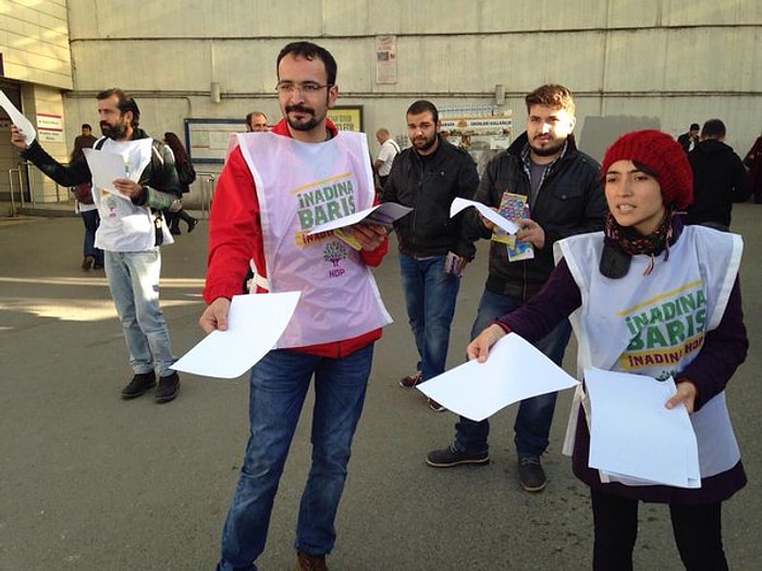 HDP'den Protesto İçin 'Boş Kağıt'la Seçim Propagandası