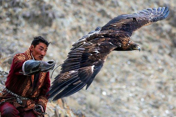 3. Kazak Türkçesinde, kartalı yakalayıp eğiten ve avda kullanan kişilere (kusbegi) kuşbeyi denilmektedir.