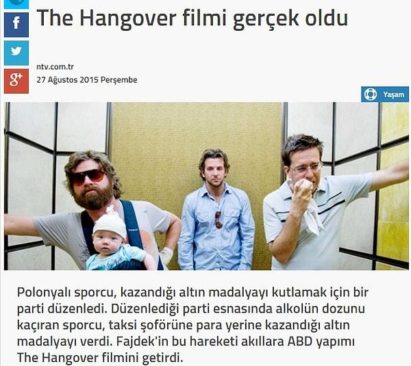 7. Ağzınızla içeceksiniz - The Hangover