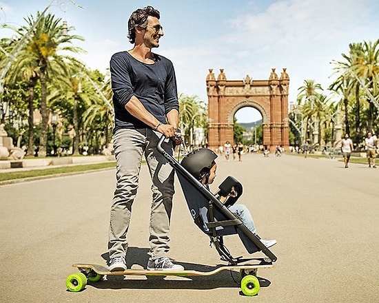 Longboard Bebek Arabası ile Hem Çocuklar Hem de Ebeveynler İçin Eğlenceli Yolculuk Vakti
