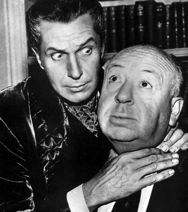 17. Vincent Price ve Alfred Hitchcock.