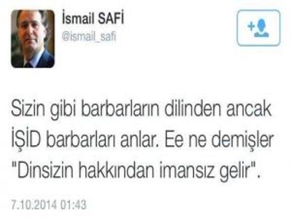 12. AKP İstanbul milletvekili İsmail Safi