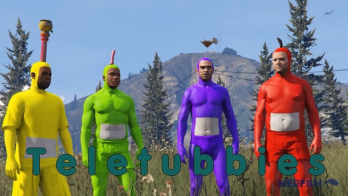 90'ların Efsanesi Teletubbies Kahramanları GTA V Oyununda