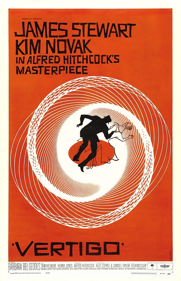 14. Vertigo (Yükseklik Korkusu) 1958