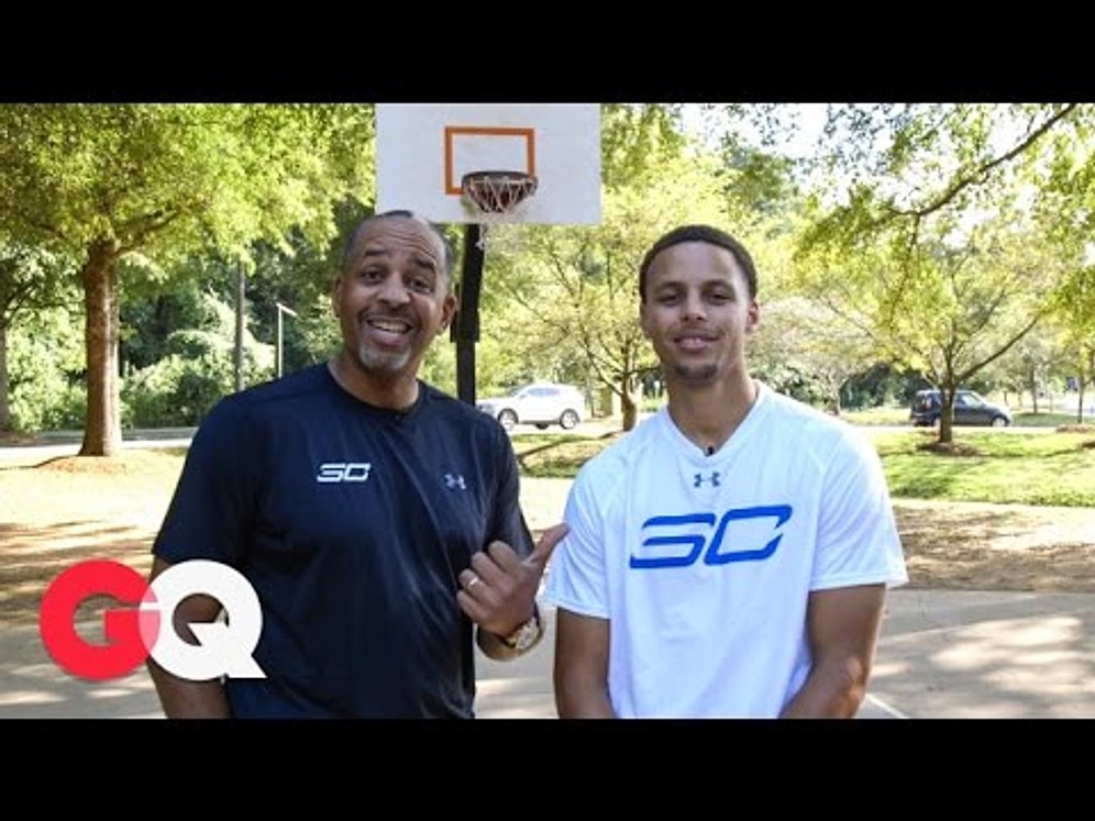 Yılın Erkeği Seçilen Steph Curry'den Babası Dell ile Sokak Basketbolu Oyunu